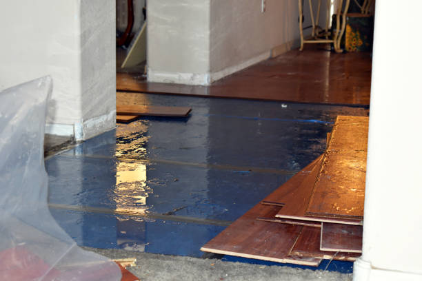 Professional Water Extraction technician working in Canyon Lake, TX